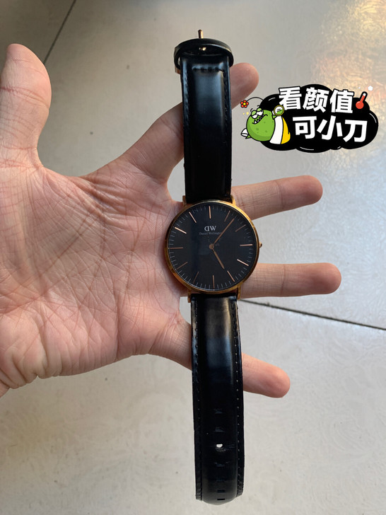 Dw手表40MM皮带商务风手表  黑色瑞典...