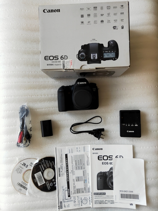 成色充新佳能6d全画幅单反机身,几乎全新成...