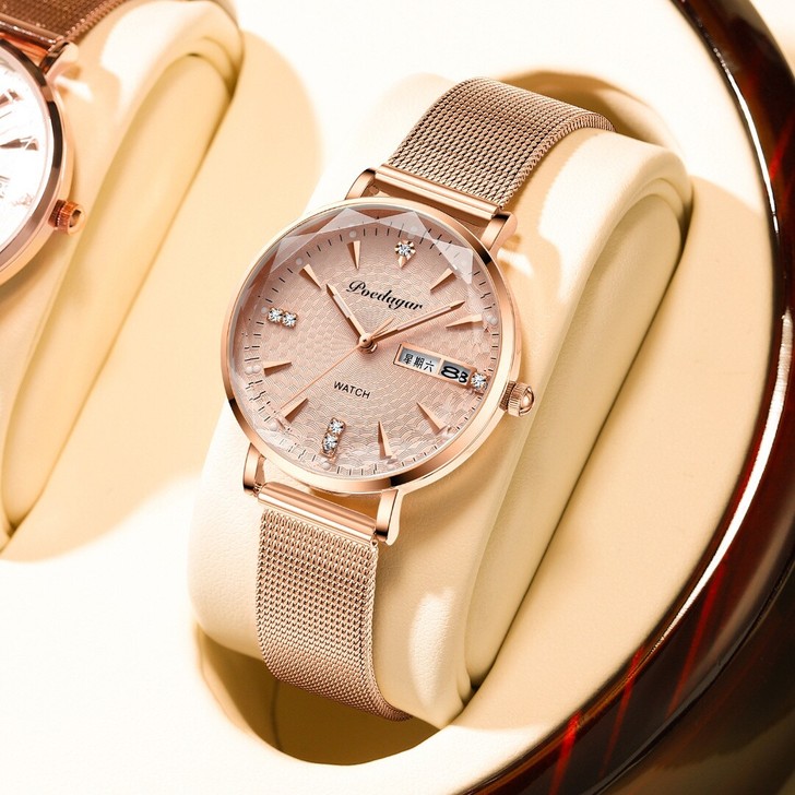 优雅气质女士手表原价2980元 双日历防水...