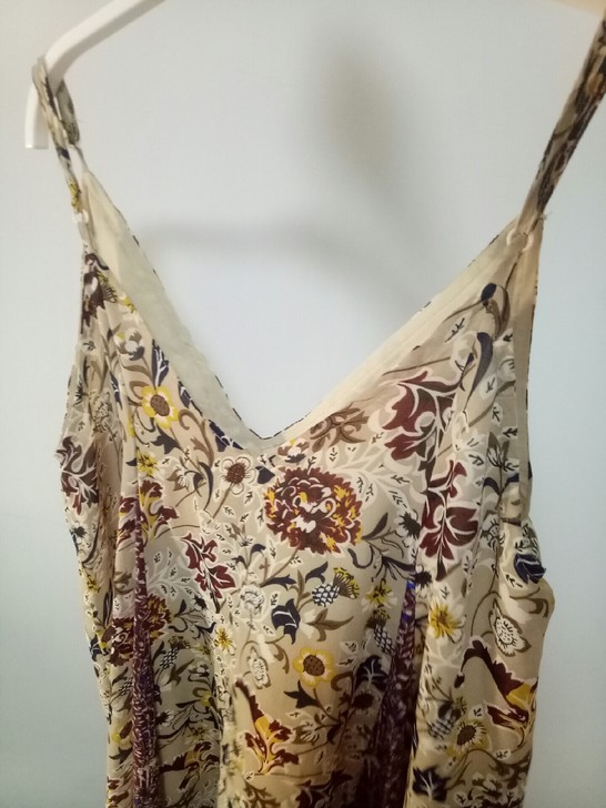 复古碎花吊带连衣裙