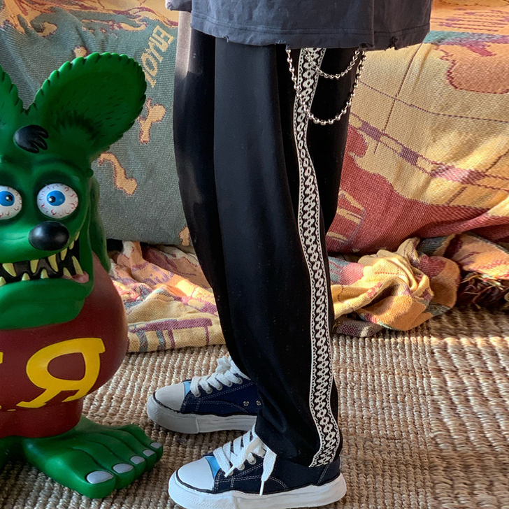 NOCANDO原创复古街头宽松休闲拼接花纹...