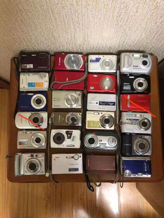 佳能索尼富士松下ccd老式数码相机