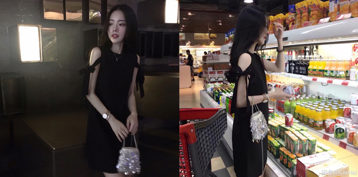 A型小黑裙 很显瘦 也很温柔 不爱穿裙子了...