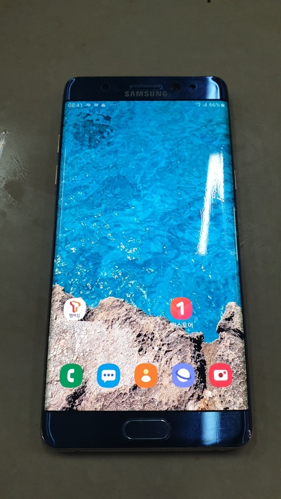 三星notefe珊瑚蓝，韩版n935s，成...