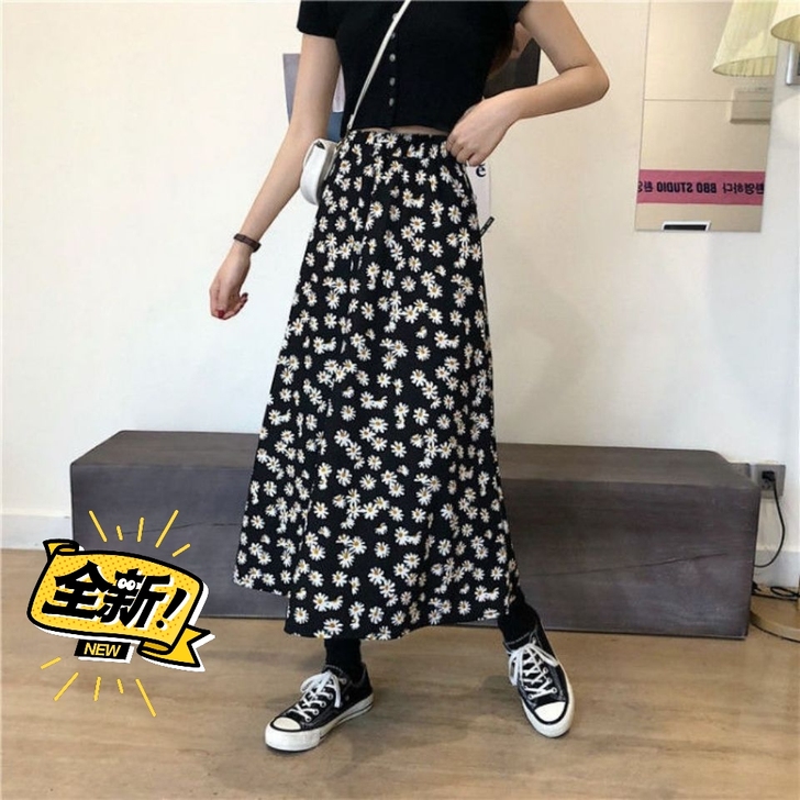 【全新！】小个子碎花半身长裙女夏显瘦显高气...