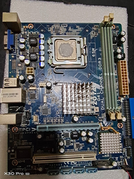 拆机 G41 DDR3 全集成小板 775...