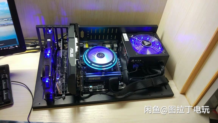开放式机箱台式机电脑机箱架子主板电源支架托...