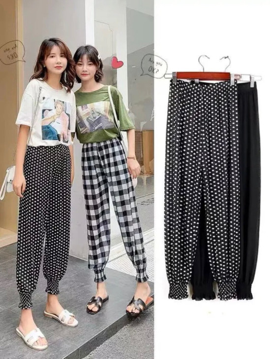 波点仙女裤，吊牌摘了，一次未穿