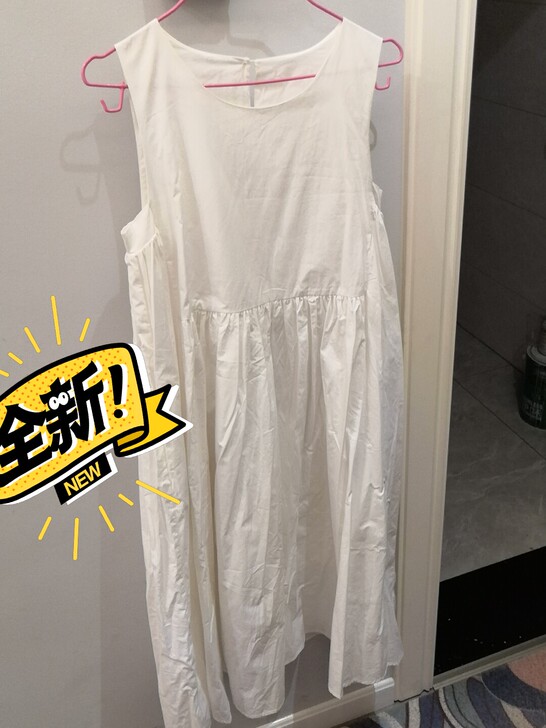Little不油白色连衣裙，全新，仅试穿，...
