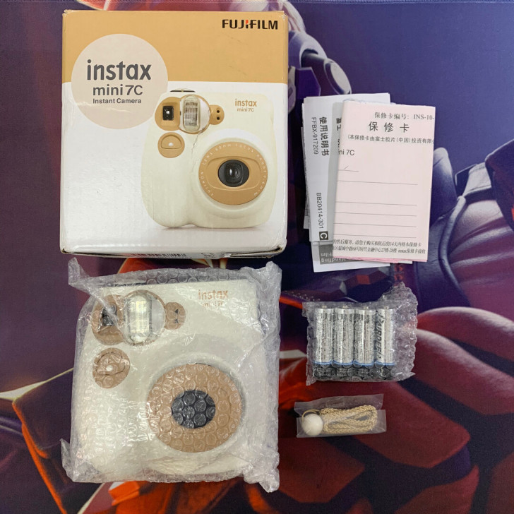 富士拍立得相机mini7C 奶咖色
