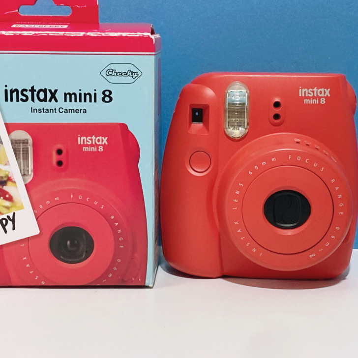 富士拍立得mini8 红色 一次成像 箱说在