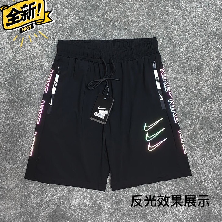 nk短裤男宽松夏天薄款裤子运动休闲帅气中裤...