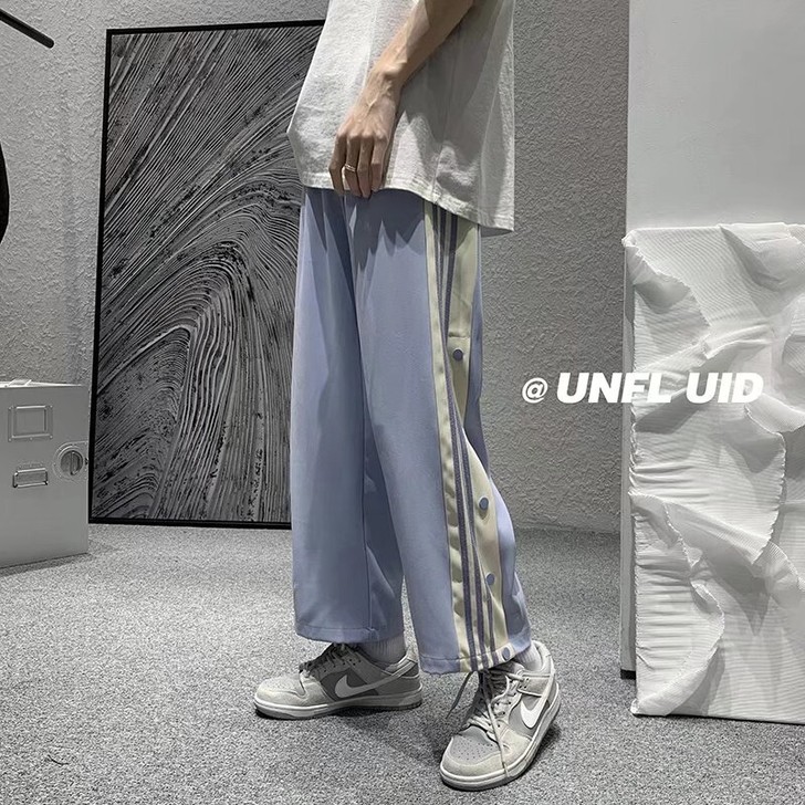 夏季裤子男宽松潮流休闲裤男款韩版卫裤直筒运...