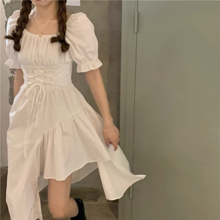 全新 2021年夏季女连衣裙裙子设计感赫本...