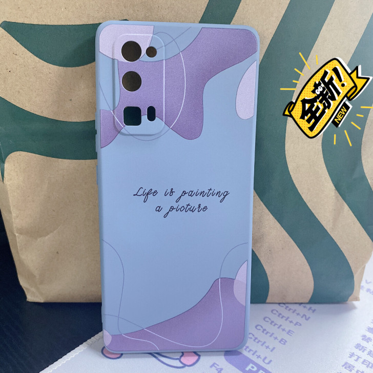 爆款莫兰迪色系 荣耀30pro手机壳 线条...