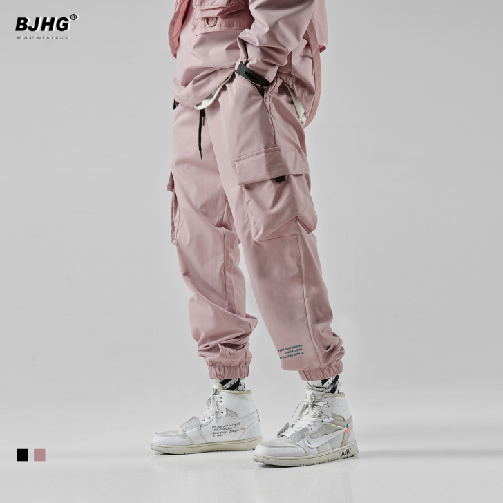 橡皮粉 机能休闲裤