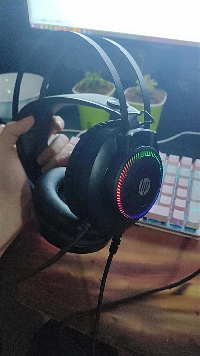 惠普游戏耳机,电脑耳机网吧处理