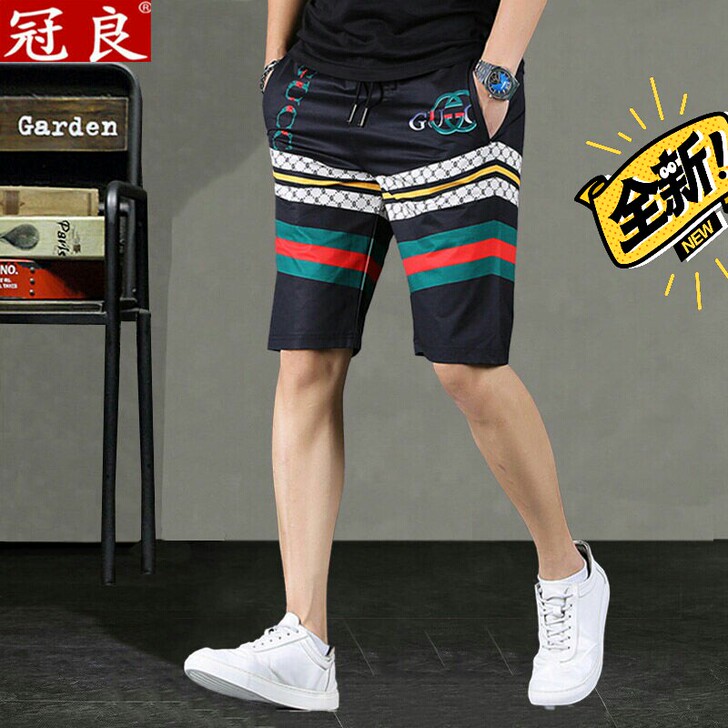 短裤男夏季薄款潮牌宽松运动休闲裤子男士潮流...