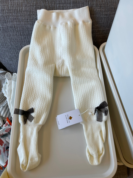 宝宝全新加绒连体裤 S码