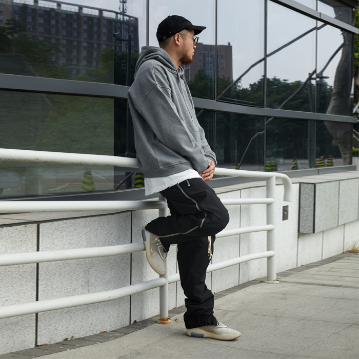 NOPULSE暗黑高街嘻哈国潮RO百搭超长...