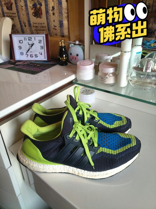 正品阿迪达斯boost编织跑鞋,41.1/...