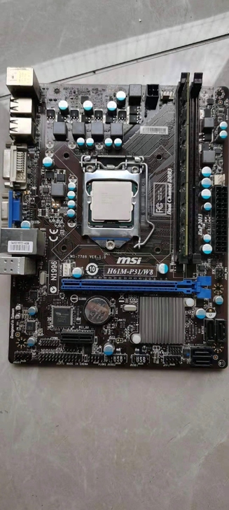 微星H61主板，正常拆机拆机三件套，主板 ...