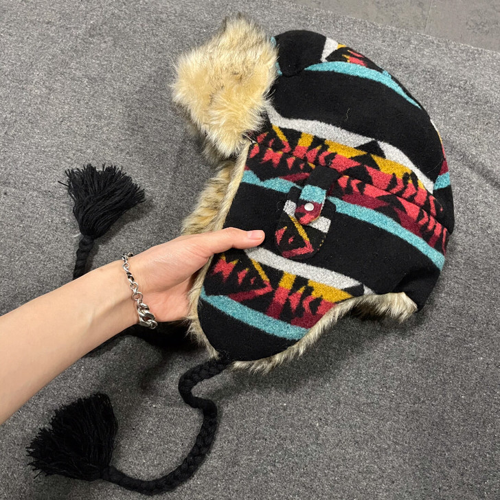 纳瓦霍风格 滑雪帽 雷锋帽 户外帽 非彭德顿