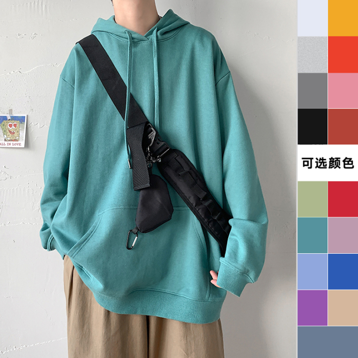 子俊男装2021春季新款连帽卫衣男士韩版潮...