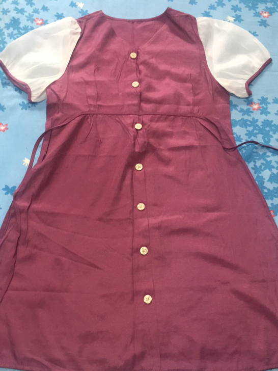 全新紫色连衣裙，天丝棉的很舒服，l码，能穿...