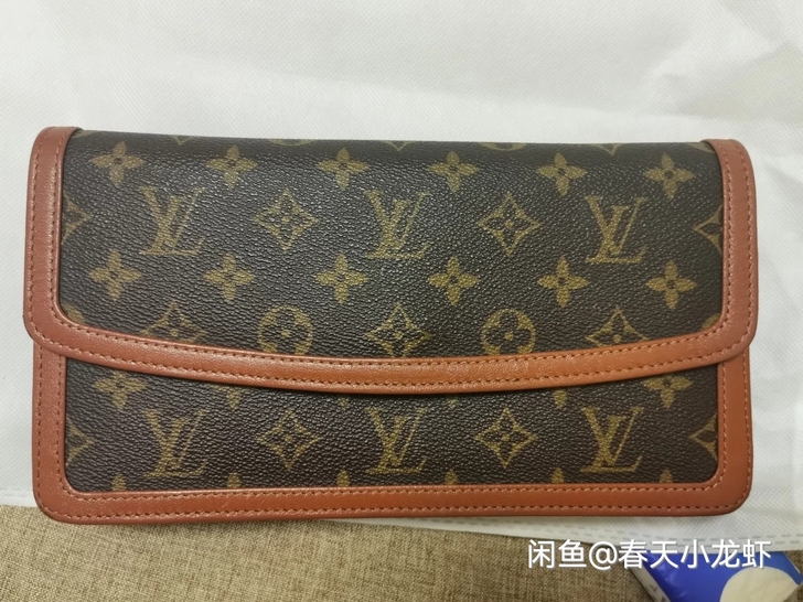 lv中古红皮手拿包，不议价，正品正品正品，...