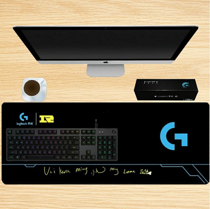 【11.8包邮】罗技超大锁边鼠标垫桌垫加大...