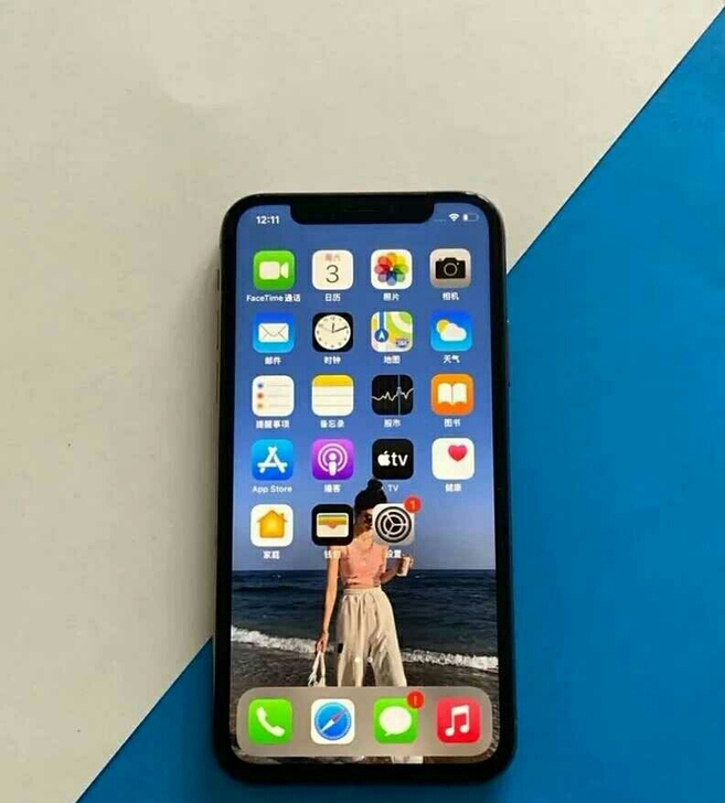 个人自用苹果iphonex，256g ，黑...