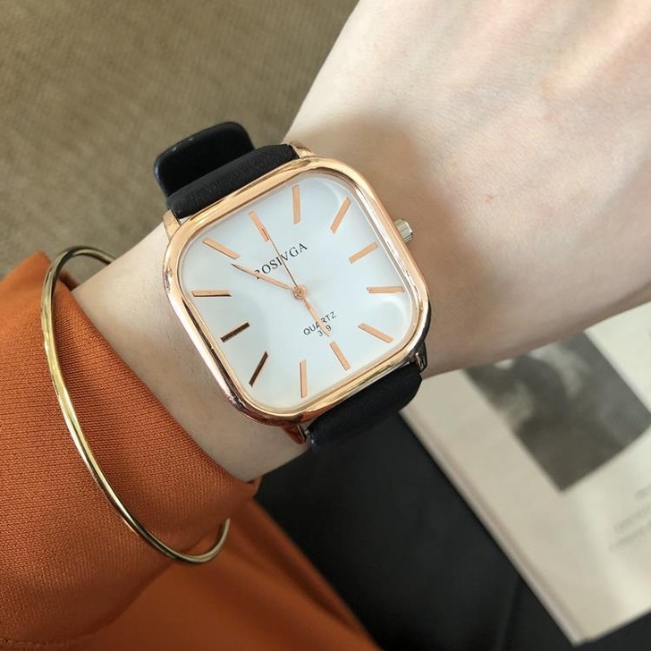 【捡漏款】轻奢知性复古小众方形女手表没有秘...