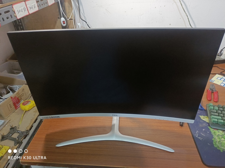 tcl27寸曲面电脑显示器，分辨率1080...