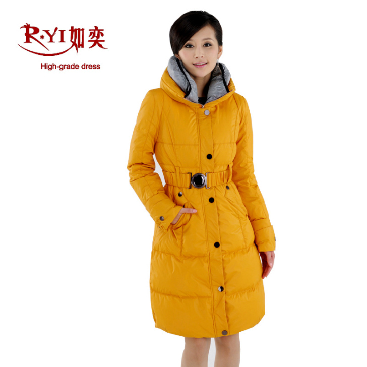 如奕羽绒服 正品 2011冬新款羽绒服 女...