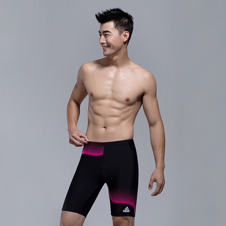 匹克专业速干游泳裤 男士平角五分5分泳裤 ...
