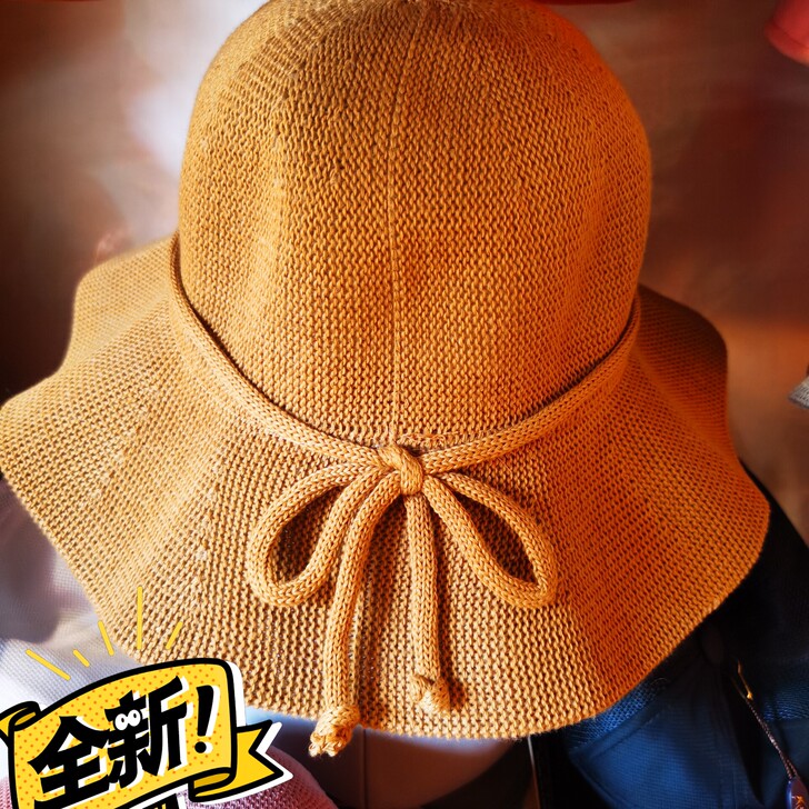 含泪处理夏季2021新款棉麻荷叶帽赔钱包邮...