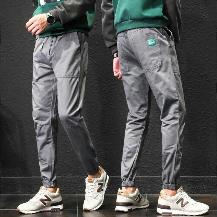 男士夏季休闲裤九分裤男韩版宽松工装裤子男小...