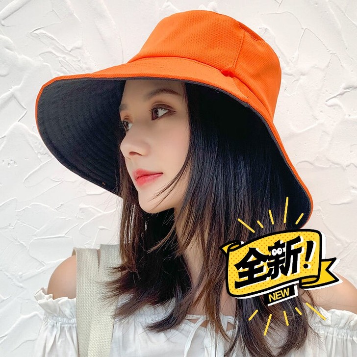 【自家超市清库存】双面自用款遮阳帽女防晒帽...