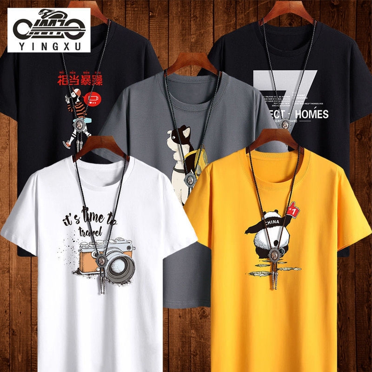 休闲运动套装男2021夏季潮流宽松圆领短袖...