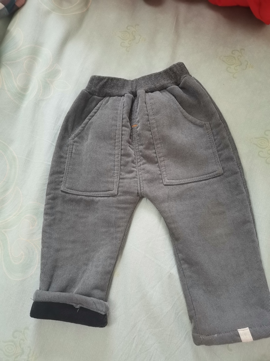 两岁儿童加绒外裤，90码