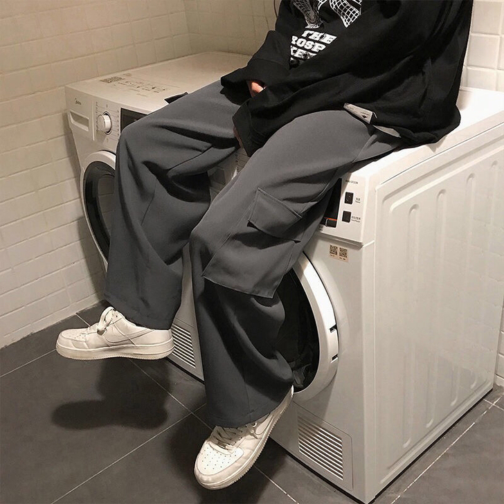 阔腿长裤工装裤学生裤