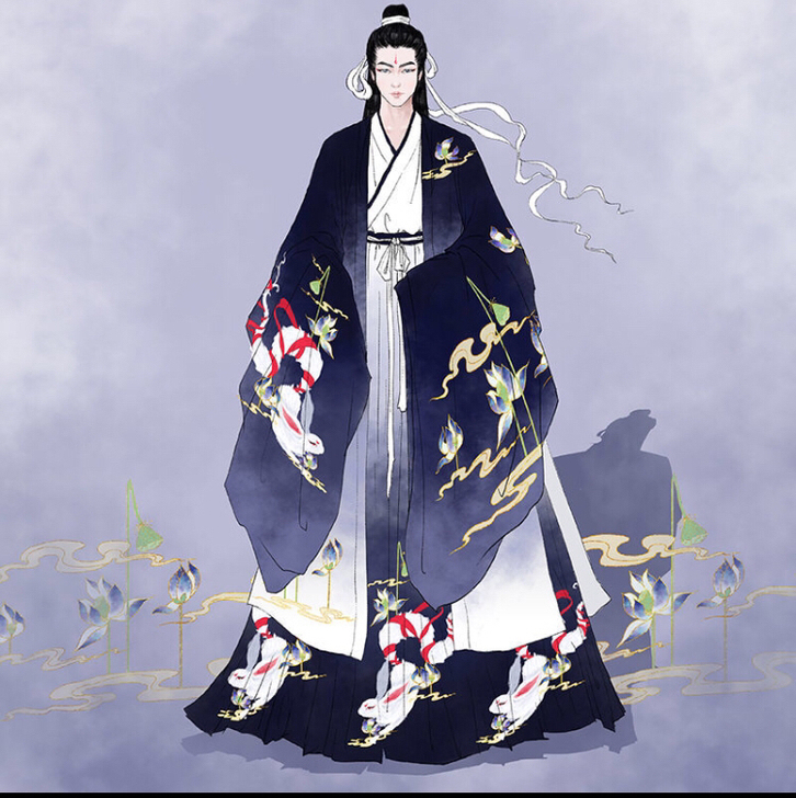 汉服男山海经耳鼠雾外江山原创正版男女情侣款...