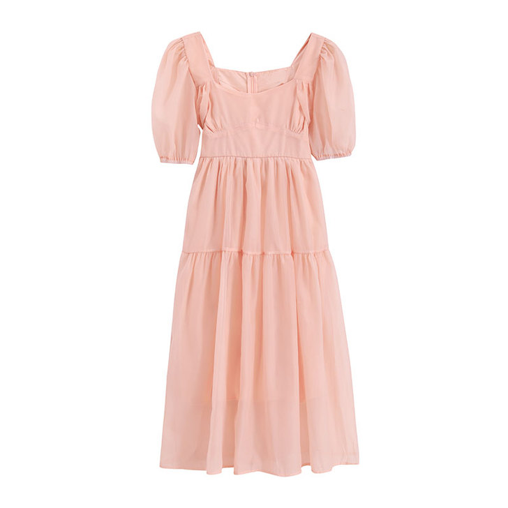 【港味潮人馆】仙女裙欧根纱温柔风连衣裙20...