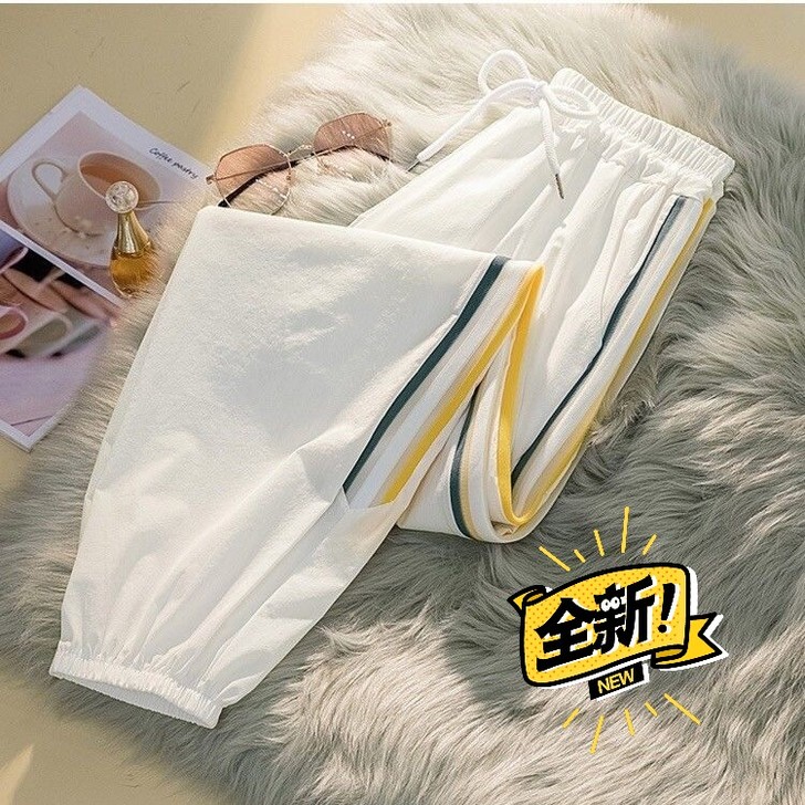 冰丝显瘦九分裤女裤2021新款夏季降温速干...