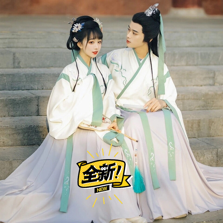清仓处理正品原创汉服男女cp情侣中国风晋制...