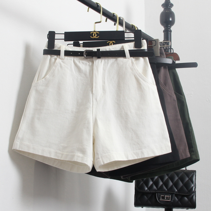 新款夏装韩版女短裤高腰显瘦牛仔五分裤休闲宽...