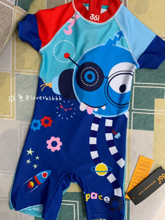 特价秒杀三件套63元包邮】361度泳衣儿童...