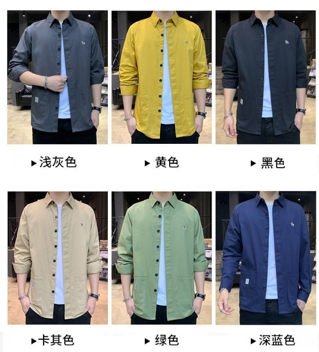 【低价出！工厂直销！】男士100%纯棉长袖...