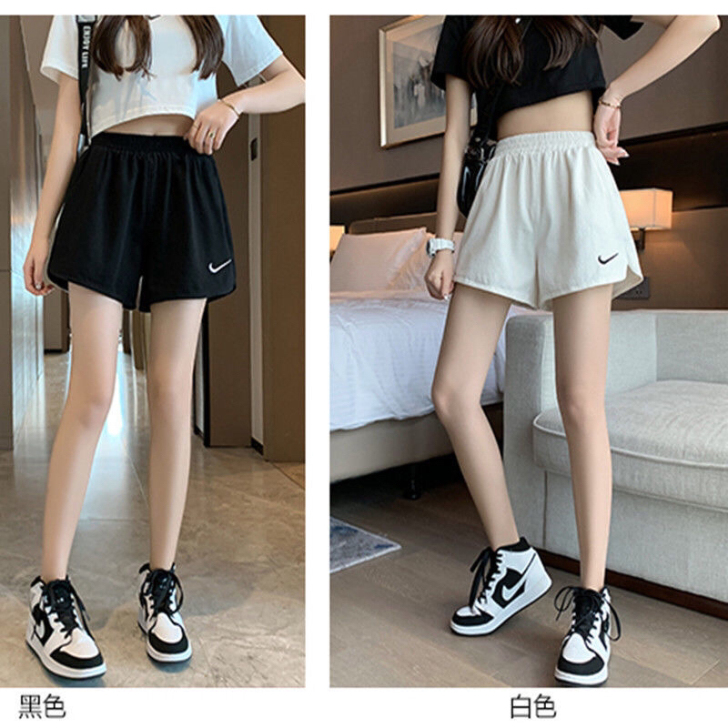 跑步运动短裤女夏ins潮bf风休闲高腰宽松...
